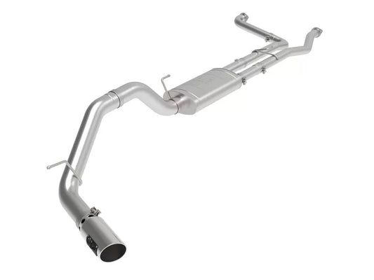 AFE POWER Apollo GT Series 4" 409 Stainless Steel Catback Exhaust System with Polished Tip Nissan Titan 2016-2019