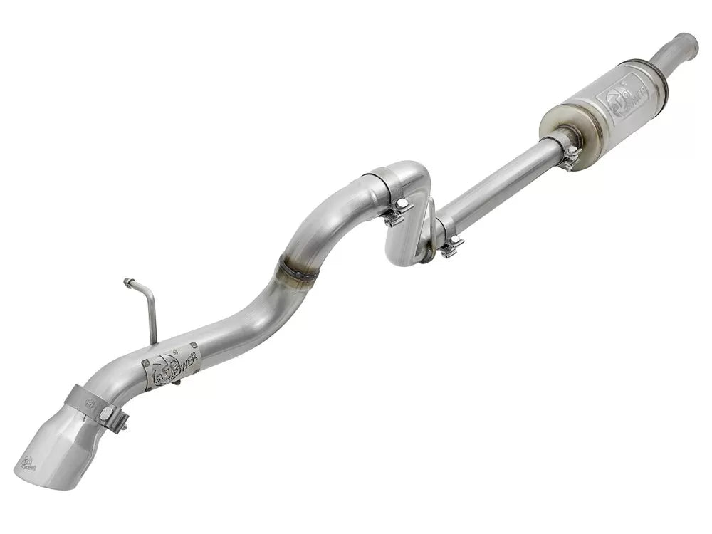 AFE POWER Mach Force-Xp 2-1/2" Stainless Axle-Back Hi-Tuck Exhaust w/ Polished Tip Jeep Wrangler (JL) 18-20 V6-3.6L