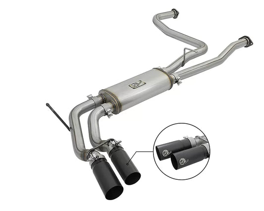 AFE POWER Rebel Series Stainless Steel Catback Exhaust System Nissan Titan 16-17