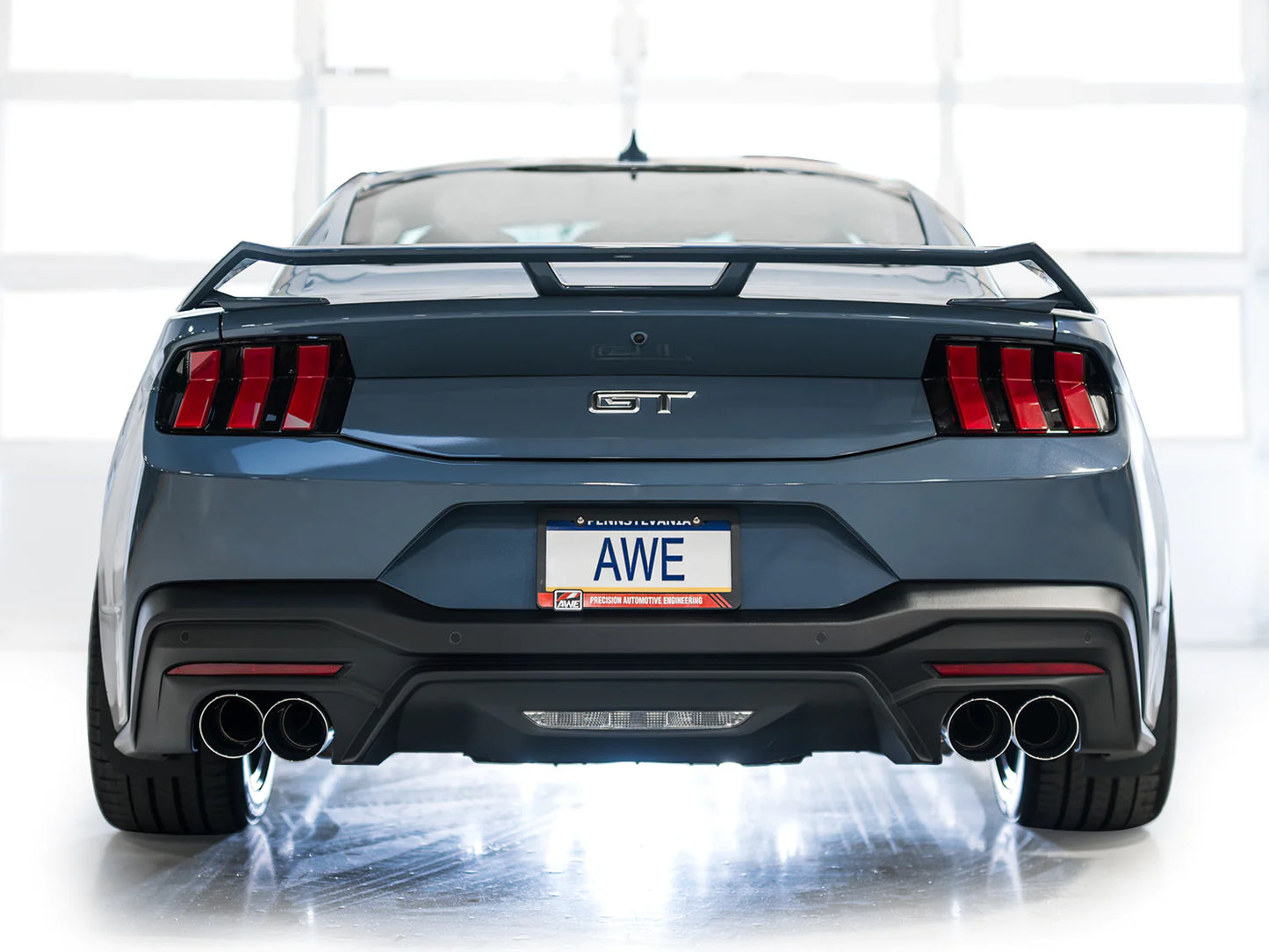 AWE SwitchPath Exhaust for S650 Mustang GT Coupe - Quad Diamond Black Tips Ford Mustang GT Premium 2024-2024