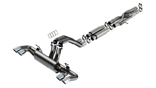 Borla ATAK Stainless Steel Catback Exhaust Jeep Wrangler Rubicon 392 6.4L V8 AT 4WD 4DR 2021-2022