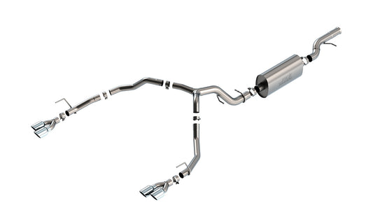 Borla Brushed T-304 Stainless Steel Touring Catback Exhaust Chevrolet Tahoe 6.2L V8 2/4WD 4DR 2021-2022