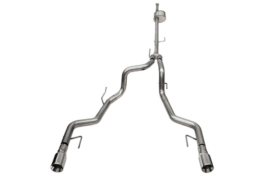Corsa 3.0 Inch Xtreme Dual Rear Catback Exhaust w/ Polished Tips Ford F-150 SuperCrew 145.4" Wheelbase 5.0L V8 2022+