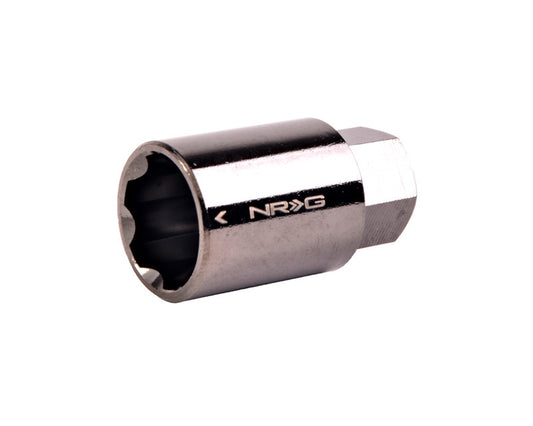 NRG Innovations Lug Nut Lock Key Socket Black Chrome (3/8" Drive) For use with LN: L01, L10