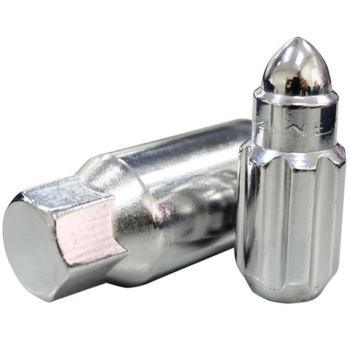 NRG Innovations M12 x 1.25 Steel Lug Nut Set Bullet Shape 21 pc W/ Lock Key