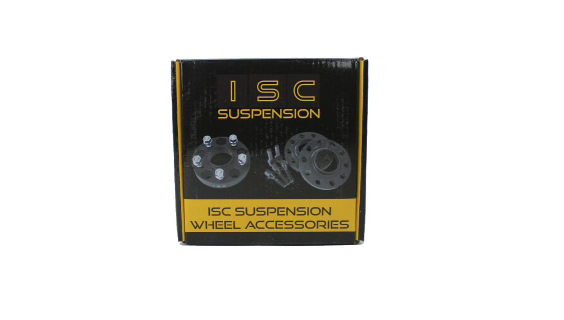 ISC 5x100 15mm Black Hub Centric Wheel Spacers (Pair)