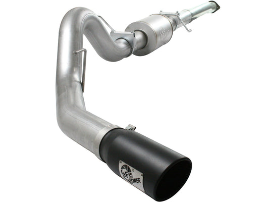 AFE POWER ATLAS 4in Aluminized Catback Exhaust System with 304 SS Black Tip Ford F-150 EcoBoost V6 3.5L 11-14