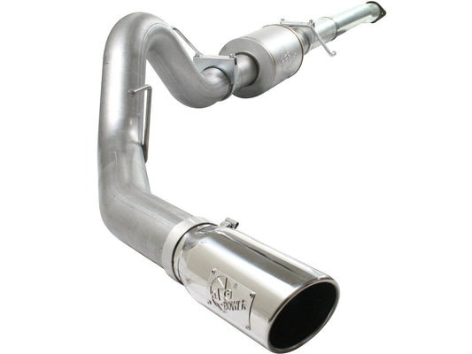 AFE POWER ATLAS 4in Aluminized Catback Exhaust System with Polished Tip Ford F-150 EcoBoost V6 3.5L 11-14