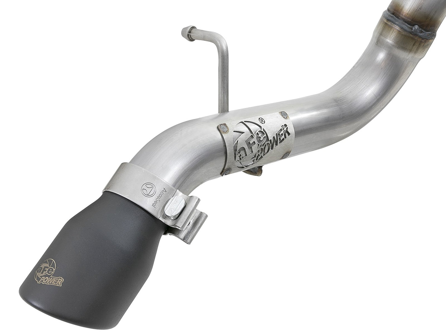 AFE POWER Mach Force-Xp 2-1/2" 409 Stainless Steel Catback Hi-Tuck Exhaust (Black Tip) System Jeep Wrangler (JL) 2018-2020