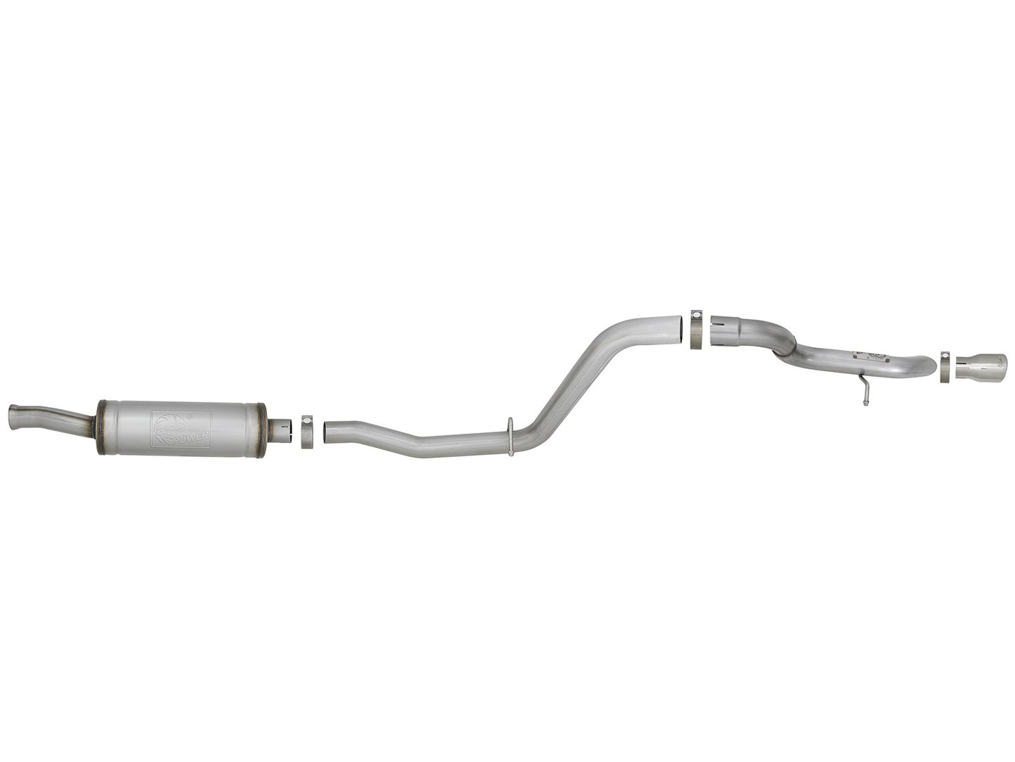 AFE POWER Mach Force-Xp 2-1/2" 409 Stainless Steel Catback Hi-Tuck Exhaust (Polished Tip) System Jeep Wrangler (JL) 2018-2020