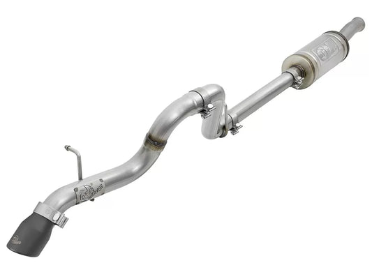 AFE POWER Mach Force-Xp 2-1/2" Stainless Axle-Back Hi-Tuck Exhaust w/ Black Tip Jeep Wrangler (JL) 18-20 V6-3.6L