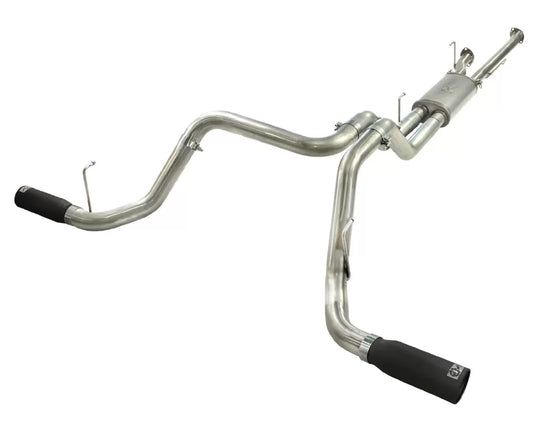 AFE POWER Mach Force XP Catback Exhaust with Black Tips Toyota Tundra V8 10-13