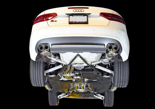 AWE Touring Edition Exhaust System for B8/8.5 S5 Cabrio (Exhaust + Non-Resonated Downpipes) - Chrome Silver Tips Audi S5 Cabriolet 2010-2017
