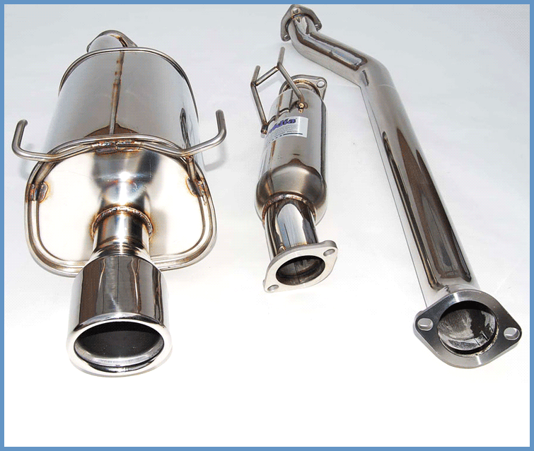 Invidia Q300 Catback Exhaust Stainless Steel Rolled Tip Acura RSX Type-S 2002-2006