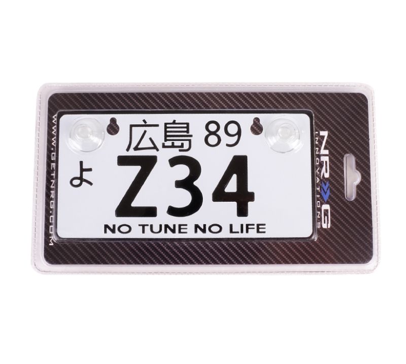 NRG Innovations Alliminum Mini License Plate - JDM Style - Universal Suction-cup Fit - Z34