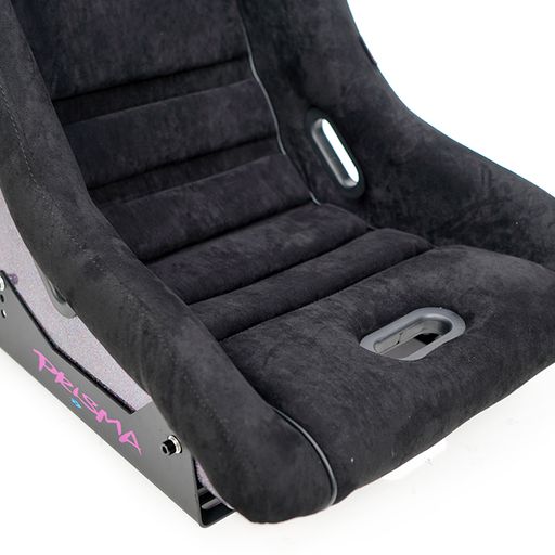 NRG Innovations GTS Retro Bucket Seat features Black vegan microfiber