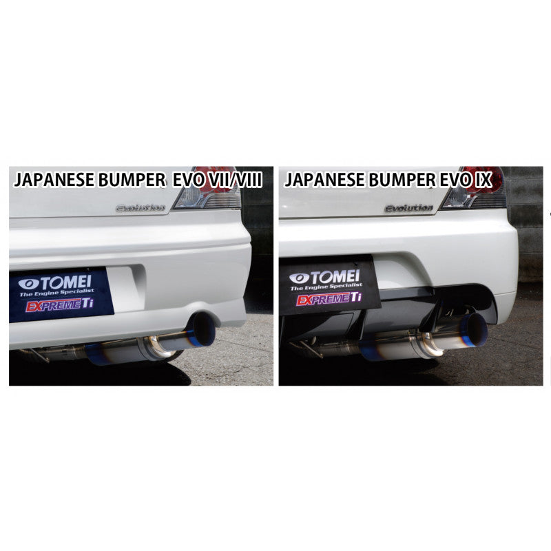 Tomei Expreme Ti Catback Exhaust Mitsubishi EVO VIII IX 05-07