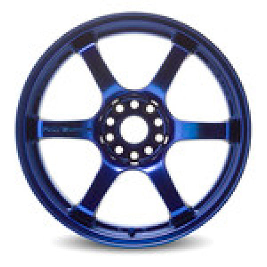 Gram Lights 57DR 18x10.5 +12 5-114.3 Sputter Blue Wheel