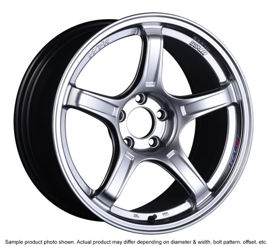 SSR GTX03 18x10.5 5x114.3 12mm Offset Platinum Silver Wheel