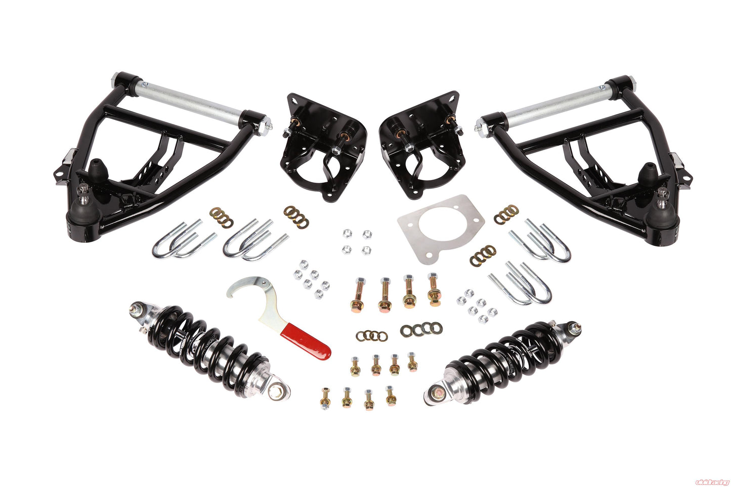 Aldan American Coil-Over Conversion Kit, 63-70 C10, Front, Single Adj., SB, Lower Arms Only