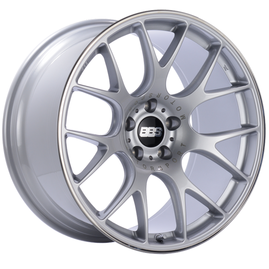 BBS CH-R 20x10.5 5x112 ET25 Brilliant Silver Polished Rim Protector Wheel -82mm PFS/Clip Required