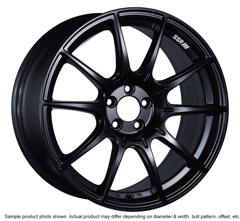 SSR GTX01 17x9 5x114.3 15mm Offset Flat Black Wheel