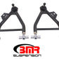 BMR 94-04 Mustang Lower A-Arms (Coilover Only) w/ Adj. Rod End & Tall Ball Joint - Black Hammertone