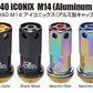 Project Kics 16+4 Black Lock & Lug Nuts R40 Iconix - 14X1.25 (Black Cap)