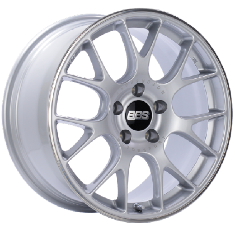 BBS CH-R 19x9.5 5x112 ET35 Brilliant Silver Polished Rim Protector Wheel -82mm PFS/Clip Required