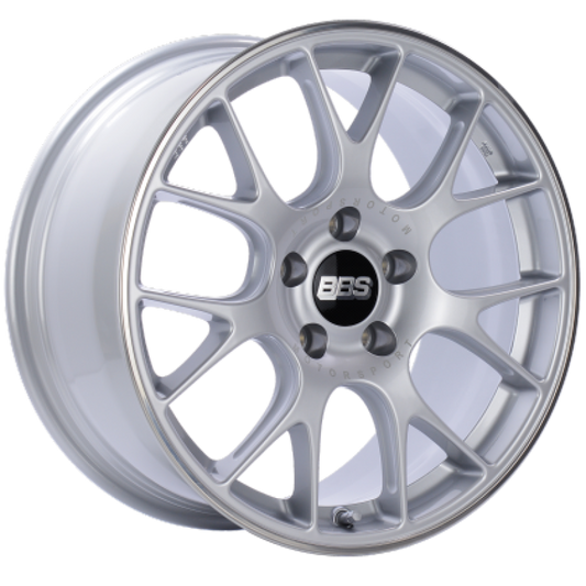 BBS CH-R 19x8.5 5x112 ET40 Brilliant Silver Polished Rim Protector Wheel -82mm PFS/Clip Required