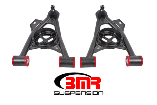 BMR 94-04 Ford Mustang Non-Adj. A-Arms Lower (Poly) w/ Spring Pocket - Black Hammertone