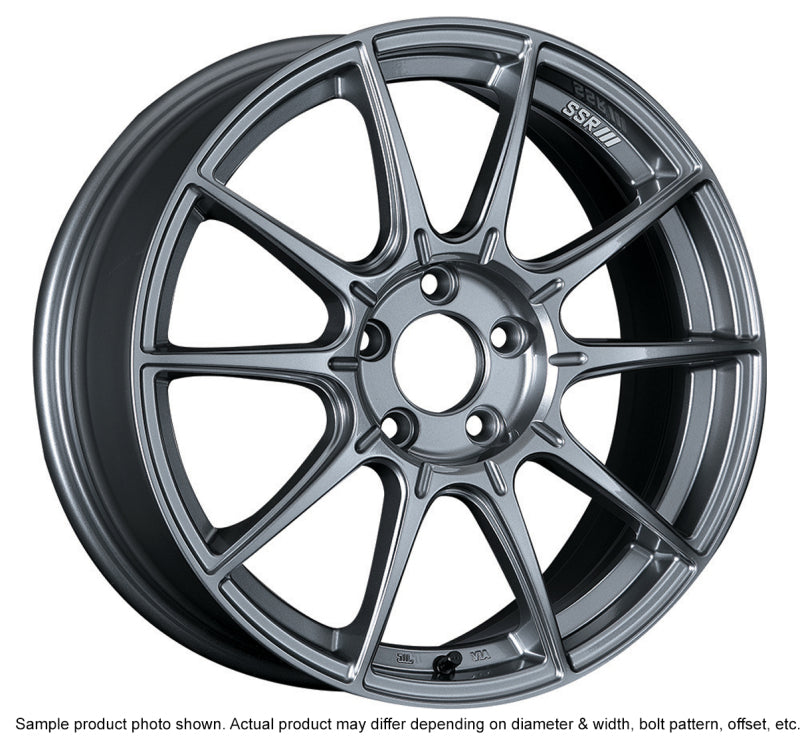 SSR GTX01 17x8 5x100 45mm Offset Dark Silver Wheel