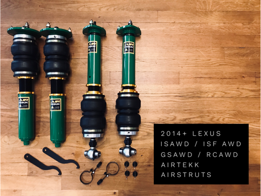 2013+ Lexus GS350 AWD & 2014+ IS250 AWD IS350 AWD IS200T Airtekk Airstruts