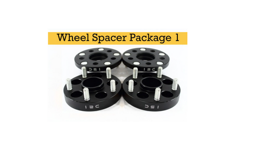 ISC WHEEL SPACERS 5X100 15MM FRONT, 25MM REAR - STAGGERED FITMENT