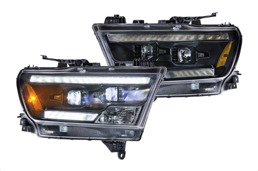 Morimoto Led Headlights Ram 1500 (19+): XB Hybrid Led Headlights (Pair / ASM)