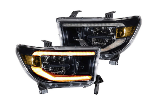 Morimoto Led Headlights Toyota Tundra (07-13): XB Led Headlights (Pair / ASM / Amber DRL)