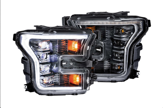 Morimoto LED Headlights FORD F150 (15-17): XB LED HEADLIGHTS (Pair / ASM / White DRL) (Gen 2)