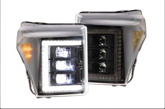 Morimoto Led Headlights Ford Super Duty (11-16): XB Led Headlights (Pair / White DRL)