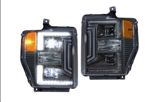 Morimoto Led Headlights Ford Super Duty (08-10): XB Hybrid Led Headlights (Pair / ASM)