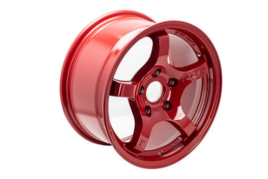 Gram Lights 57CR 15x8.0 +28 4-100 Milano Red Wheel