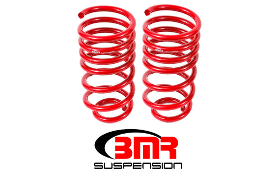 BMR 10-15 5th Gen Camaro V8 Rear Lowering Springs - Red