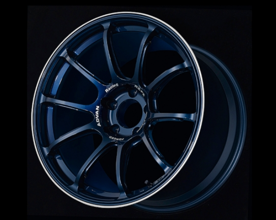 Advan RZ-F2 Wheel 18x9.5 5x114.3 12mm Racing Titanium Blue & Ring