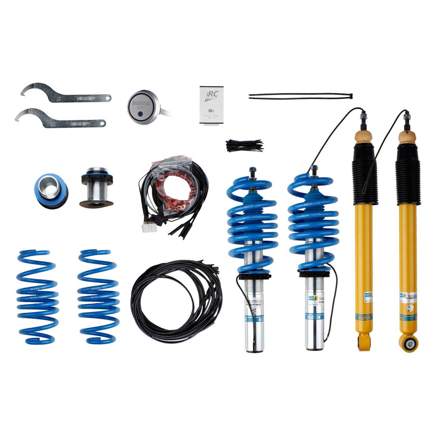 Audi Bilstein - 0.4"-1.2" x 0.4"-0.8" B16 Series iRC Front and Rear Lowering Coilover Kit - 49-250534
