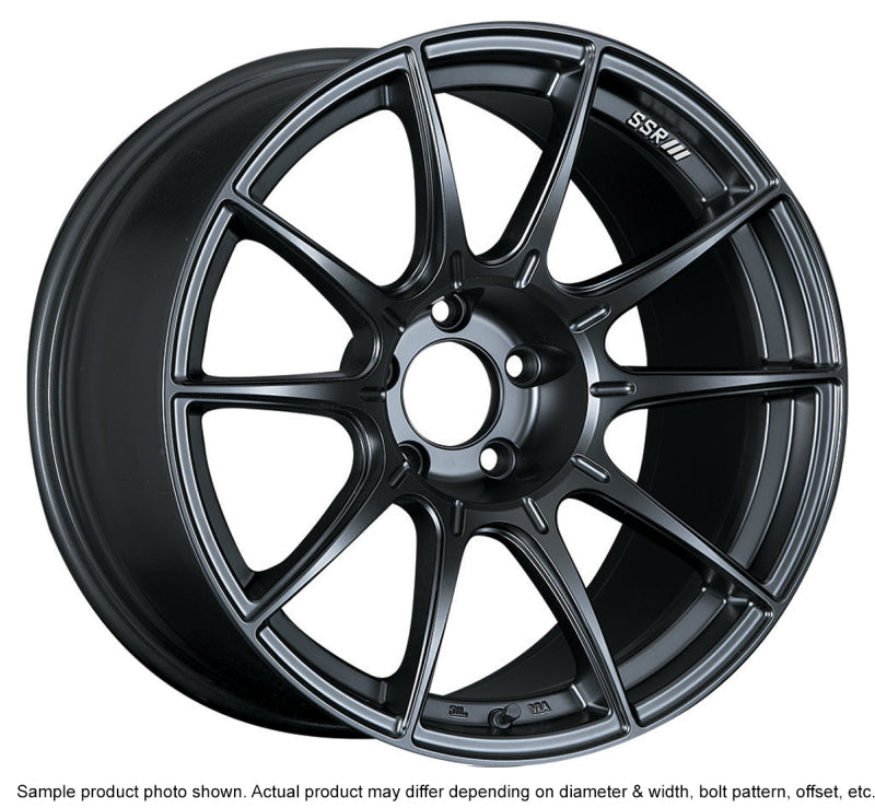 SSR GTX01 18x10.5 5x114.3 15mm Offset Flat Black Wheel Evo X / G35 / 350z / 370z