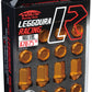 Project Kics 12x1.50 Leggdura Racing Lug Nuts - Yellow Gold w/Laser Logo (20 Pcs)