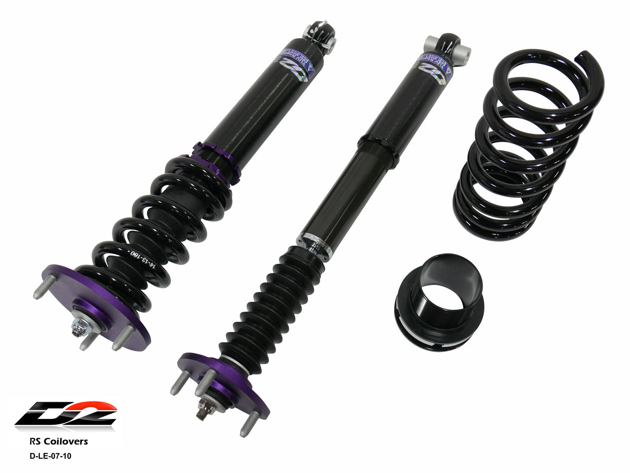 D2 Racing RS Series Coilovers (D-LE-07-10-RS) for Lexus GS-F (RWD), BALL FLM 2016-2020