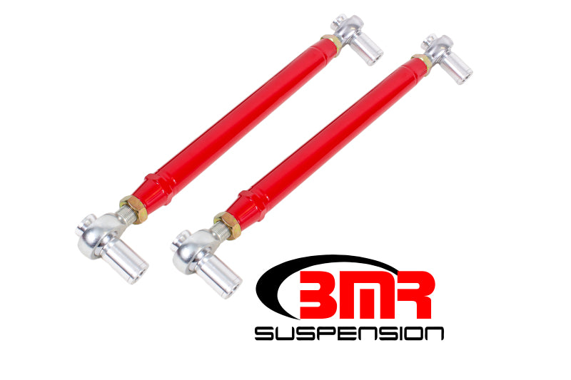 BMR 79-98 Fox Mustang Chrome Moly Lower Control Arms w/ Double Adj. Rod Ends - Red