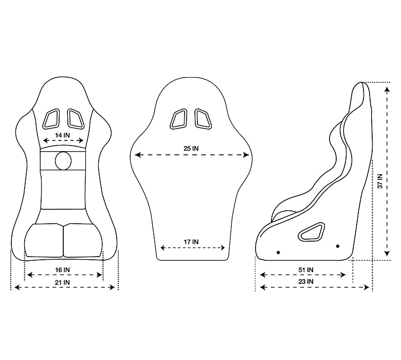 NRG Innovations FIA Competition seat large
