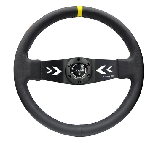 NRG Innovations 350mm Two Spoke Steering Wheel Leather