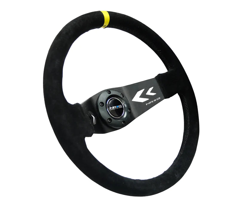 NRG Innovations 350mm Two Spoke Steering Wheel Suede